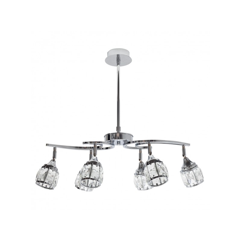 Lampara Catania cromo 6 x LED 5W 4000K Fabrilamp